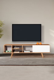 Hanah Home Ela 3633 Soporte para TV Nogal y Blanco